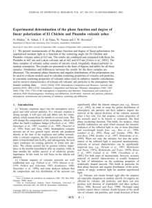 Experimental determination of the phase function and degree of