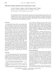 Electronic Gas-Phase Spectrum of the Pentaacetylene Cation H. Linnartz,