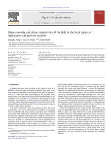 ﬁeld in the focal region of high-numerical aperture systems