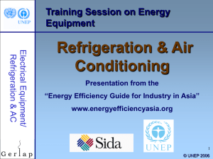 Refrigeration &amp; Air Conditioning Training Session on Energy Equipment