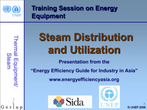 Steam Distribution and Utilization Training Session on Energy Equipment