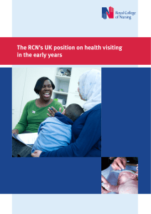 The RCN’s UK position on health visiting in the early years