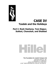 CASE It! Tzedek and the Holidays