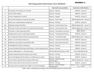 ARC Requested Information from WGM #1 APPENDIX 11