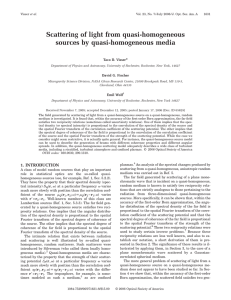 Scattering of light from quasi-homogeneous sources by quasi-homogeneous media *