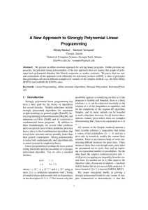 A New Approach to Strongly Polynomial Linear Programming