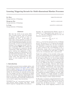 Learning Triggering Kernels for Multi-dimensional Hawkes Processes