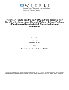 Study of Faculty and Academic Staff Engineering