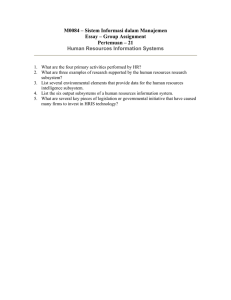 M0084 – Sistem Informasi dalam Manajemen Essay – Group Assignment
