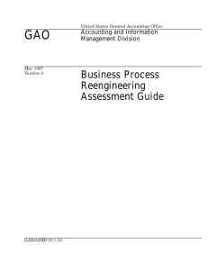 GAO Business Process Reengineering Assessment Guide