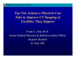 Top Ten Actions a Physicist Can Facilities They Support