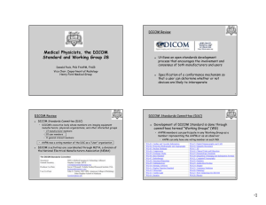 Medical Physicists, the DICOM Standard and Working Group 28