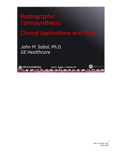 1 John. M. Sabol, Ph.D. AAPM 2012