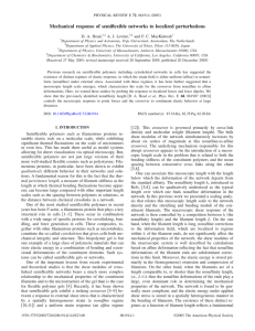 Mechanical response of semiflexible networks to localized perturbations D. A. Head,