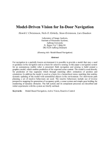 Model-Driven Vision for In-Door Navigation