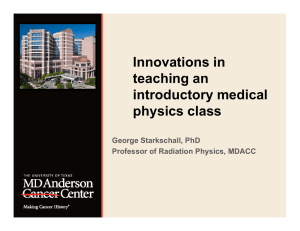Innovations in teaching an introductory medical y