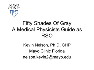 Fifty Shades Of Gray A Medical Physicists Guide as RSO