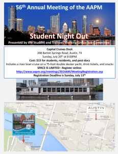 Student Night Out 56 Annual Meeting of the AAPM th