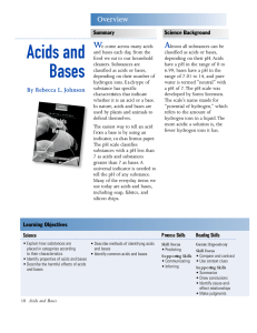 Acids and W A Overview
