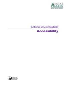 Accessibility Customer Service Standards