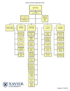 Xavier University Organization Chart