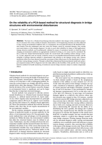 On the reliability of a PCA-based method for structural diagnosis... structures with environmental disturbances
