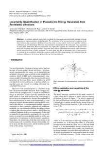 Uncertainty Quantification of Piezoelectric Energy Harvesters from Aeroelastic Vibrations