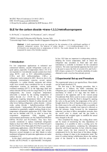SLE for the carbon dioxide +trans-1,3,3,3-tetrafluoropropene