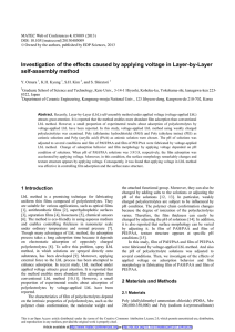 Investigation of the effects caused by applying voltage in Layer-by-Layer