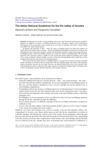 The Italian National Guidelines for the fire safety of facades 9