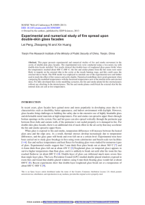 Experimental and numerical study of fire spread upon double-skin glass facades 9