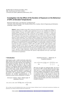 Investigation into the Effect of the Duration of Exposure on... of GPC at Elevated Temperatures
