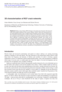 3D characterisation of RCF crack networks