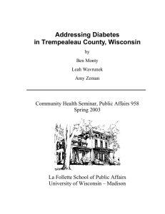 Addressing Diabetes in Trempealeau County, Wisconsin