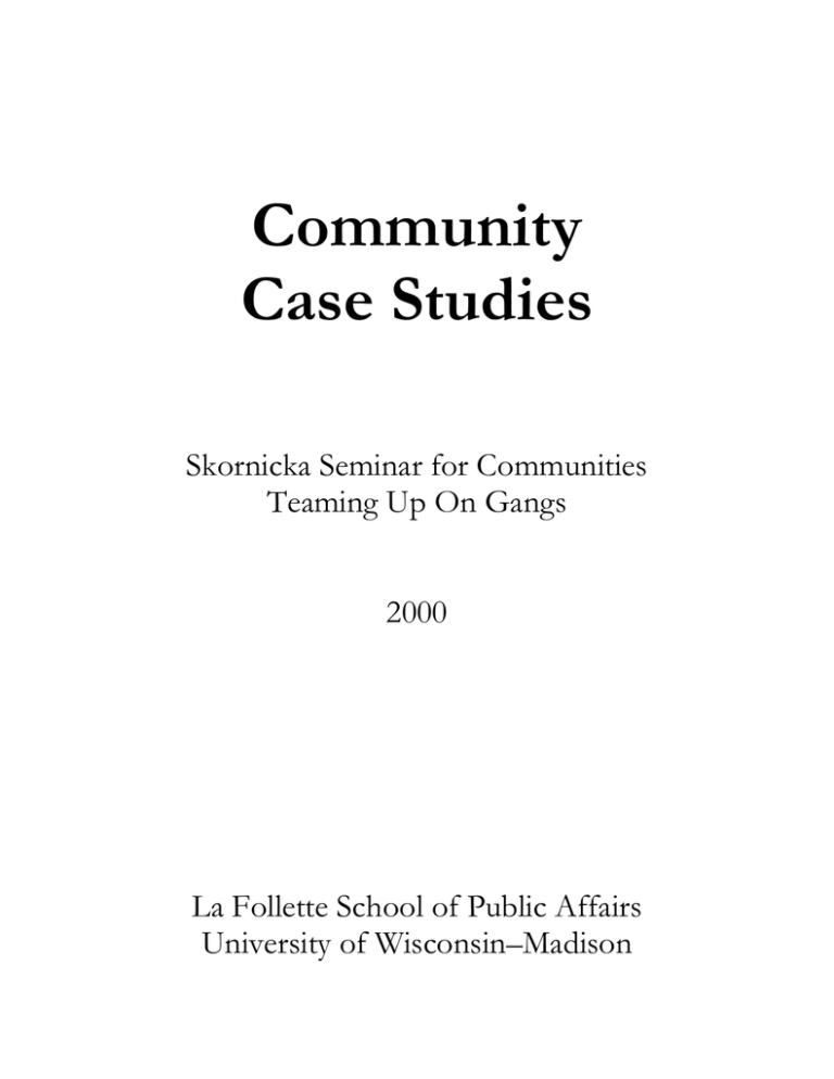 case study about community problem