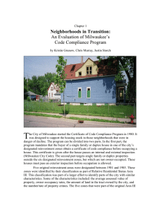 T Neighborhoods in Transition: An Evaluation of Milwaukee’s