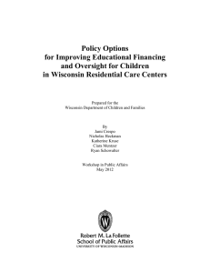 Policy Options for Improving Educational Financing and Oversight for Children