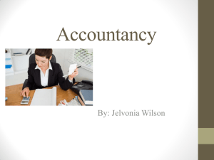 Accountancy By: Jelvonia Wilson