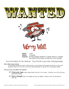 Wanted G g Worry Wall