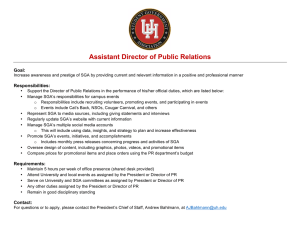 Assistant Director of Public Relations Goal: