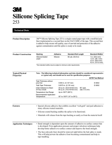 3 Silicone Splicing Tape 253 Technical Data