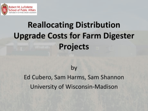 Reallocating Distribution Upgrade Costs for Farm Digester Projects by