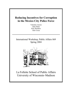 Reducing Incentives for Corruption in the Mexico City Police Force