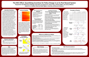 The MCC Effect: Quantifying Incentives for Policy Change in an...
