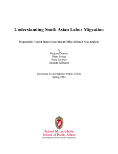 Understanding South Asian Labor Migration