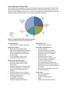 Career Development Statistics 2011
