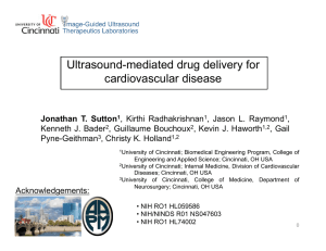 Ultrasound-mediated drug delivery for cardiovascular disease