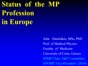 Status  of  the  MP Profession in Europe