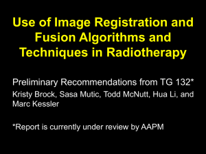 Use of Image Registration and Fusion Algorithms and Techniques in Radiotherapy