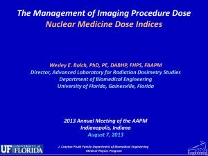 The Management of Imaging Procedure Dose Nuclear Medicine Dose Indices